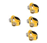 SUPVOX 4 Piezas Sonajero De Campana De Pie Campana Que Sacude Los Pies Pandereta De Mano Cascabeles De Pie Agitador Musical Instrumentos Musicales Sacudir Aleación Niño Tocar La Campana