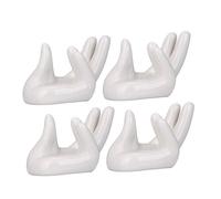 SUPVOX 4 Piezas Soporte de Cerámica Ocarina de Soporte Artístico con Forma de Mano Exhibir Ocarinas y Otras