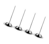 SUPVOX 4 Piezas Soporte para Billetes de Acero Inoxidable, Tenedor para Recibos Base Tipo Trompeta, Organizador de Facturas para Oficina, Restaurante y Cocina, Accesorio Práctico