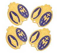 SUPVOX 4 Piezas Vintage Enamel Pin Desk Ornament Retro Folding Badge Desktop Crafts Office Tabletop Decor Minimalist Indoor Plaques Space Saving Design