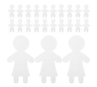 SUPVOX 40 Figuras de Papel Blanco para Muñecos sin Terminar Recortes de Cartón para Manualidades DIY 20 Piezas por Paquete Adecuado para Proyectos de Arte Infantil y Decoración