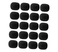 SUPVOX 40 Piezas Cubierta De Esponja De Megáfono Micrófono Cubre Espuma Ligero Esponjas Fundas De Espuma Para Mini Micrófonos Cubrir Manga Reemplazo Cubiertas De Micrófono De Espuma Negro