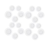 SUPVOX 40 Tapones de Goma Blancos para Hucha Redondos, Resistentes al Desgaste y Fáciles de Reemplazar, Ideales para Caja de Ahorro Hogar