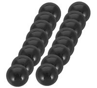 SUPVOX 400 Piezas Ojos de Muñeca de Peluche de Plástico Negro, Redondos Fondo Plano, Diseño Realista, para Muñecas de Crochet y Juguetes de Tela, Manualidades y Actividades Educativas