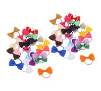 SUPVOX 40piezas Tocado para Mascotas Lazo Colorido Gomas Elásticas para Perros Pequeños Accesorios para Cachorros Yorkshire Terrier Maltés y Caniche para Fiestas De Perros
