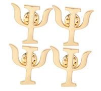 SUPVOX 4piezas Broche De Psicólogo De Aleación Elegante De Solapa Símbolos Para Abrigos y Bolsos Broche Letras Para Hombre y Mujer De Broches Para Diario