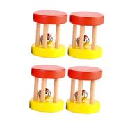 SUPVOX 4piezas Campana De Mano De Madera Para Juguete De Educación Temprana Juguete De Madera Para Bebés Para Jugar El Parque