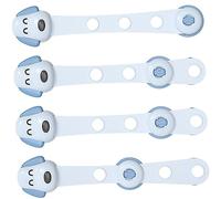 SUPVOX 4piezas Cerraduras Para Armarios Infantiles Seguras Con Adhesivo Fuerte Correas Ajustables Para Puertas Frigoríficos y Ventanas Protección Contra Pellizcos y Acceso No Deseado De n