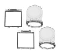 SUPVOX 4piezas Cubierta Protectora de Botón para Elevador Cuadrada y Redonda Protector de Interruptor de Encendido para Ordenador Lavavajillas y Lavadora