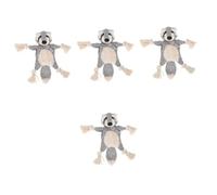 SUPVOX 4piezas Juguete De Peluche para Mascotas Sonido De Animales Resistente y Divertido para Perros y Gatos Diseño De Oso Grizzly Juguete Interactivo para Cuidado Entretenimiento De Tu