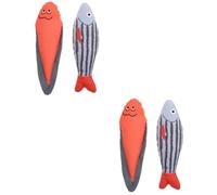 SUPVOX 4piezas Juguete para Gatos De Pescado De Catnip Juguetes Interactivos De Diseño De Peces para Gatos Que Estimula La Curiosidad y Reduce La Soledad