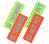 SUPVOX 4piezas Parches Reflectantes para Arnés De Perro Accesorios De Seguridad para Chaleco Equipo De Seguridad Nocturna para Perros De Servicio y Trabajo Sin Placa De Identificación