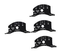 SUPVOX 4piezas Plantilla Multifuncional De Reparación De Puente De Violín Herramienta Práctica Para Medir Altura De Cuerdas Compatible Violines Color Negro