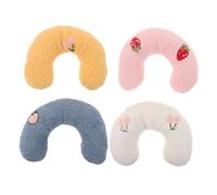 SUPVOX 4piezas Reposacabezas para Gatos Almohada Forma Suave y Esponjosa Cojín para Mascotas Cuello De Gato Dormir Casa