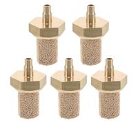 SUPVOX 5 boquillas de filtro de cobre para máquina de nieve y niebla M5, difusor de burbujas de piedra de aire, piezas de filtro de compresor universal para reemplazo de fluido de espuma con efecto