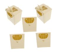 SUPVOX 5 Cajas Nido de Plástico para Pájaros Pequeños y Periquitos, Caja de Cría para Jaulas, Nido para Pinzones, Diseño Resistente para Incubación y Descanso al Aire Libre