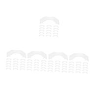 SUPVOX 5 Juegos Hebilla De Vendaje Vendajes Y Apósitos Pegajoso Caza De Focas Recarga Del Kit Neto Clips De Vendaje Flexibles Cierres De Vendaje Envuelve Clips El Plastico 50 Uds * 5