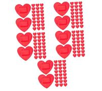 SUPVOX 5 Juegos Vendaje En Forma De Envoltura Para Heridas Palo Suministros De Cuidado Transpirables Rojo Impermeable 100 Uds * 5