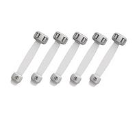 SUPVOX 5 Piezas cerradura del cajón protector cerraduras de puerta a prueba de cerradura del gabinete cerrar cerraduras de bebé para cajones pestillo a prueba de bebés AbS Gris