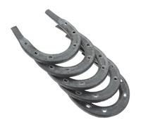 SUPVOX 5 Piezas de Herraduras de Metal Resistentes para Caballos, Burros y Mulas, Tamaño 2 Ranura, Calzado Estable para Equinos, Suministros Profesionales para Herrador