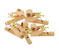 SUPVOX 5 Piezas flauta de pájaro molino de viento Pequeño silbato de pájaro silbar juguetes Silbato de llamada de pájaro para adolescentes juguetes musicales bambú