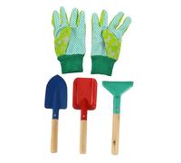 SUPVOX 5 Piezas Herramientas de Jardinería Infantil con Pala Rastrillo y Guantes para Juguetes de Exterior para Jardín y Huerto Compacto Seguro para Manos Pequeñas Regalo Color Aleatorio