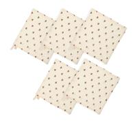 SUPVOX 5 Piezas Paños de Algodón para Diseño de Corazones, Uso Multifuncional y Confortable, 4 Capas y Grosor Medio, Ideales para Baño y Uso en Casa
