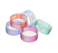 SUPVOX 5 Piezas Pulseras de Plástico para Eventos y Fiestas Sistema de Puntuación para Máquina de Identificación y Diversión Familiar