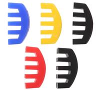 SUPVOX 5 Piezas Sordina para Violín Pequeño de Goma Reductor de Ruido para Práctica en Casa y Hotel Colores Surtidos 2 Negros 1 Rojo 1 Azul 1 Amarillo Accesorio Adecuado para