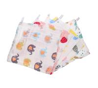 SUPVOX 5 Piezas Toalla De Algodón Absorbente De Seis Suave y Versátil Para Bebés Toallas De Lactancia Para Toallitas