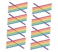 SUPVOX 50 Piezas Bastones de Ritmo Coloridos para Juego de Palos de Madera para Actividades Musicales Educativas Instrumentos de Percusión de Madera Natural Fomento del por y Desarrollo
