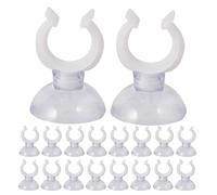 SUPVOX 50 Piezas Clips para Tubos de Acuario Transparentes con Ventosa Fuerte Soporte Flexible para Mangueras de Aire y Agua Tanques de Peces Unidades Compatible con Superficies Lisas de