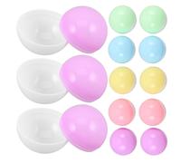 SUPVOX 50 Piezas Recipiente De Concha De Gas Bolas Rellenables Redondas Vacías Capsulas Vacias De Plástico Reutilizables Bolas De Plástico Llenas El Plastico