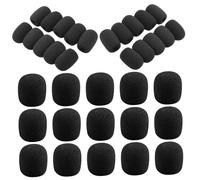 SUPVOX 50 piezas Unidades Funda Esponja Protectora para Micrófono Amplificador Antiviento Suave y Duradera para Micrófonos Pequeños Accesorios Prácticos para Mejorar de Sonido