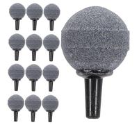 SUPVOX 50 Piezas Unidades Piedra Difusora Aire para Burbujeador Redondo Accesorio para Aireador Bomba Decoración Pecera Agua y Fácil Instalación