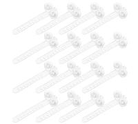 SUPVOX 50 Unidades Abrazadera con Ventosa para Acuario de Plástico Blanco, Fijación Segura y Posicionamiento Flexible para Tubos de Aire en Peceras y Acuarios