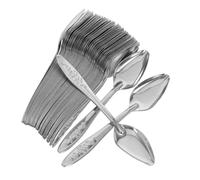 SUPVOX 50piezas Cuchara para Alimentar Loros de Acero Inoxidable Cuchara para Leche Polvo Utensilio para Mascotas para Cuidado de Pájaros Exóticos Pequeños como Loros y Cacatúas Peonías