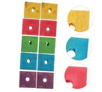 SUPVOX 50piezas Juguete para Morder De Loro Juguete De Madera para Loros Seguras y Educativas para Aves Pequeñas Entretenimiento y Estimulación