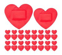 SUPVOX 50piezas Vendajes Forma De Corazón Flexibles y Impermeables Para Cuidado De Heridas Unidades Para Pieles Sensibles y Actividades Al Aire