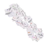 SUPVOX 57 Piezas Partitura Para Practicar Acordes De Guitarra Para Principiantes Tabla Instructiva De Guitarra Fácil Para Aprendizaje Casa