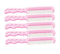 SUPVOX 5piezas Cepillos De Pelo De Muñeca Peine De Plástico Extensiones Sintéticas Herramientas De Pasadores De Metal Cuidado De Pelucas Coleccionistas