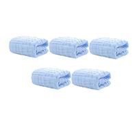 SUPVOX 5piezas Toalla Cuadrada De Algodón Toallitas Para Bebés Pañitos De Muselina Para Recién Nacidos Toallitas Faciales Para Bebés Usar La Bañera