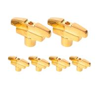 SUPVOX 6 Botones de Afinación para Guitarra de Metal Dorado Tornillos y Arandelas Perillas de Clavija T Ajustables para Guitarra Acústica y Folk y Accesorios de Precisión