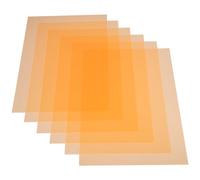 SUPVOX 6 Filtros de Gel de PVC Naranja para Luz LED y Flash Fotográfico, Película Plástica Difusora para Mejorar Nitidez y Transmisión de Color en Film y Fiesta