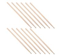 SUPVOX 6 pares Baquetas de Arce para Percusión Palillos de de Madera Duraderos y Profesionales Diseño Ergonómico para Batería Acústica y Electrónica Superficie Lisa y Fácil de