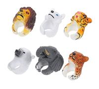 SUPVOX 6 Piezas Anillos de Animales para Juguetes Educativos para Fiestas Infantiles Rellenos de Bolsas de Fomentan la Creatividad Comunicación