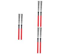 SUPVOX 6 Piezas Cepillo De Tambor Cepillo De Baquetas Cepillos De Tambor Alambre Retráctil Palo De Escoba Cepillo De Cajón Cepillos De Percusión Cepillos De Caja El Pincel Número Madera