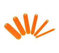 SUPVOX 6 Piezas de Lanzaderas de Plástico para Redes de Pesca Herramienta Ligera y Portátil para Reparar y Tejer Redes Colores Naranja Regla Integrada para Reparación en Actividades