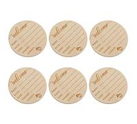 SUPVOX 6 Piezas De Placa De Nacimiento Y Del Bebé Bienvenido Nuevo Bebé Señal De Anuncio De Bebé Letrero De Nombre Guardería De Del Bebé Accesorios Señales De