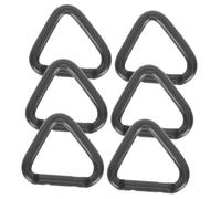 SUPVOX 6 Piezas Hebilla de Escalada Triángulo de Aluminio Mosquetón Pequeño para Colgar Clip Resistente para Actividades al Aire y Senderismo Color Negro